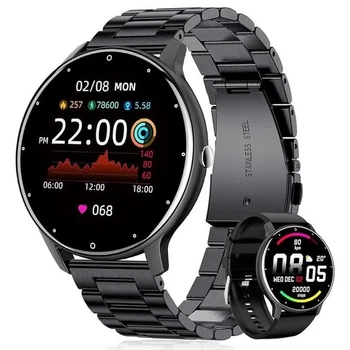 Умные часы Smart Classic Steel Black 45х11 мм Поликарбонат Черный
