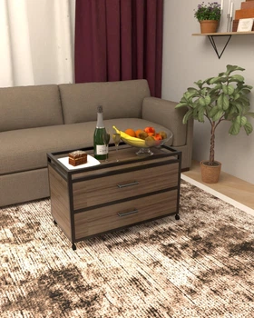 Універсальна мобільна тумба в стилі лофт EcoLoft Модус DSP-1509-4 Монтеверде