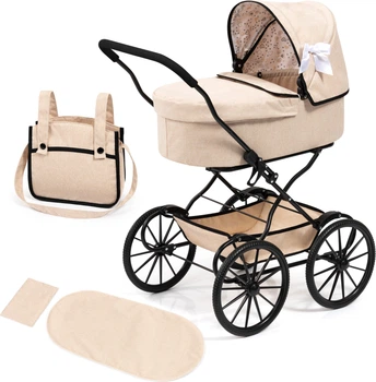 Wózek dla lalek Bayer Classic Beżowy (14375AA) (4003336143751)