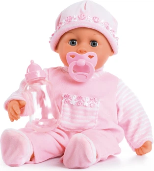 Lalka Bobas Bayer First Word Baby 38 cm miękki różowy (30543) (4003336417500)