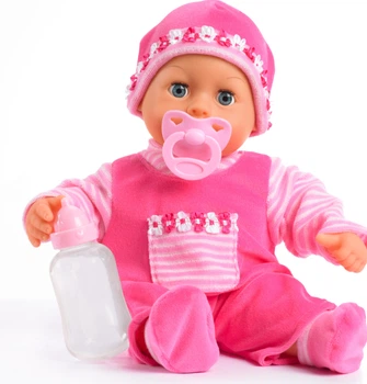 Lalka bobas Bayer Design Babypuppe First Words Jasnoróżowa 38 cm (4003336938258)