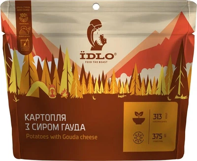 Готовое блюдо ЇDLO Картофель с сыром Гауда сублимированное натуральное без консервантов 75г
