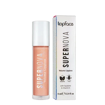 Блиск для губ Supernova Volume TopFace PT209 №019 Ніжне персикове сяйво, 4 мл