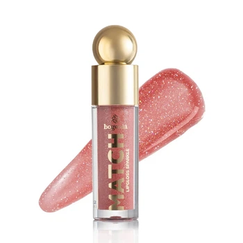 Блиск для губ Match Lipgloss Sparkle Bogenia BG712 №007 Рожева Карамель, 4,6 мл
