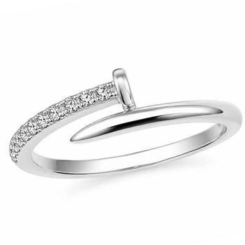 Кольцо серебряное Гвоздь с фианитами Silver Style 16 р. (10641.12 sku:2300103548514)