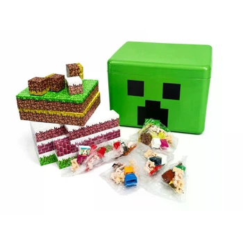 Детский магнитный конструктор Minecraft 698B-2, набор магнитных блоков для сборки фигур и конструкций