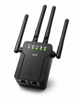 Wi-Fi репітер (підсилювач) 300Мб/с для роутера, дводіапазонний 2.4G + 5G вай фай ретранслятор посилювач сигналу - WIFI повторювач з LAN портом