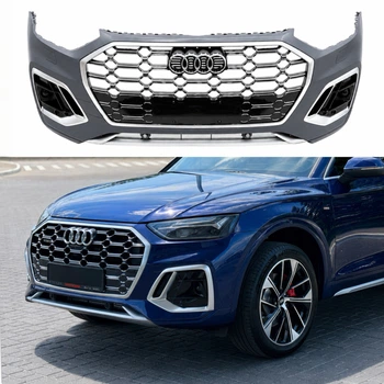 Бампер передний в сборе S-Line CHROME для Audi Q5 2021-2024 для Audi Q5 2017-2024 (9414)