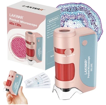 Карманный микроскоп LAKWAR Mini Microscope 60-120x (Deluxe Edition)