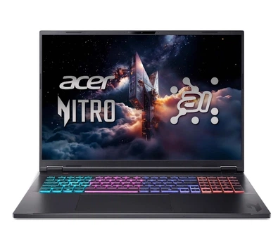 Ноутбук Ноутбук ігровий Acer Nitro 18 AI AN18-61 18" 165Гц Ryzen AI 9 365 32ГБ ОПЕРАТИВНА ПАМ'ЯТЬ 1ТБ Диск SSD RTX5060 DLSS4 Win11 Чорний Функції AI