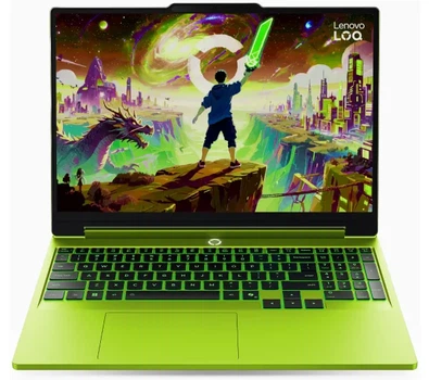 Ноутбук Ноутбук ігровий Lenovo LOQ 15AHP11 15,3" 165Гц R7 250 16ГБ ОПЕРАТИВНОЇ ПАМ'ЯТІ 512ГБ Диск SSD RTX5050 DLSS4 Win11 Зелений Функції ШІ