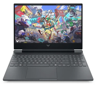 Ноутбук Ноутбук ігровий HP Victus 15-fb3081nw 15,6" 144Гц R5 240 24ГБ ОПЕРАТИВНОЇ ПАМ'ЯТІ 512ГБ Диск SSD RTX5050 DLSS4 Win11 Чорно-сріблястий Функції ШІ