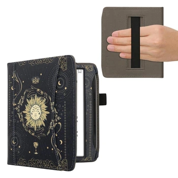 Обложка чехол с ремешком для руки kwmobile Bookstyle Handstrap для PocketBook 710 Era Lite Tarot Card