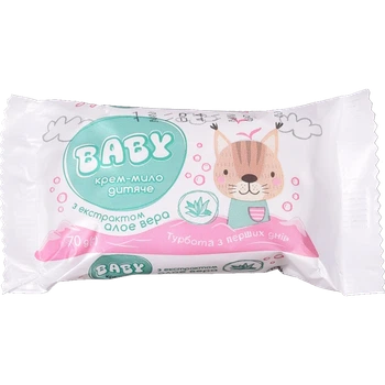 Крем-мило для дітей Baby з екстрактом алое вера 70 г