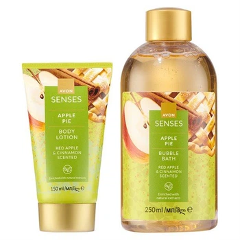 AVON SENSES Набір для тіла червоне яблуко та кориця
