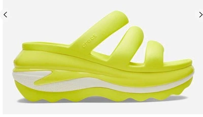 Босоножки на платформе Crocs Mega Crush Triple Sandal Acidity m5\w7 арт.209842-76M