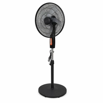 Напольный вентилятор VEN 16" 45W регулировка высоты до 120 см 3 скорости Черный