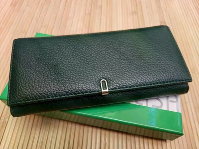 Кошелек женский из эко кожи BALISA темно-зеленый 8601-139