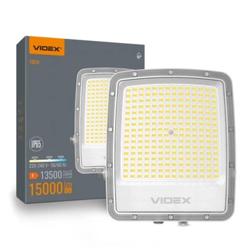 Прожектор Videx F5 150W 3000-5000-6500K 230V White (VL-F5-150CW) VIDEX VL-F5-150CW 1058080