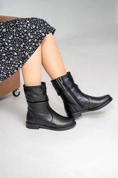 Черевики жіночі зимові натуральна шкіра DJUS SHOES 42 (27,8 см.) 70.097 Чорні