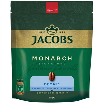 Кофе растворимый Jacobs Monarch б/коф эконом.пакет 60 г