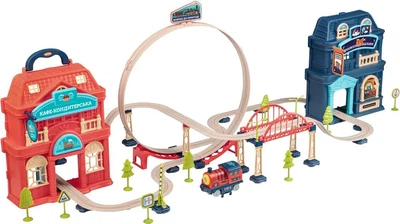 Игровой набор OTAMANKO ХРАБРЫЙ ПАРОВОЗИК трюковая железная дорога (5320227)