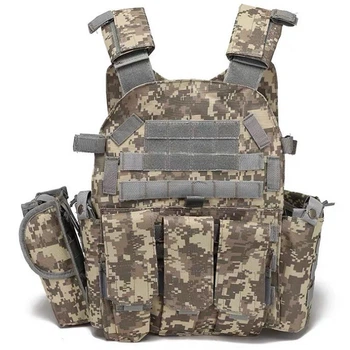 Жилет тактический плитоноска A64 MOLLE пиксель ACU военная армейская