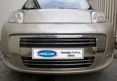Накладки на передний бампер Omsa Line Fiat Fiorino Citroen Nemo Peugeot Bipper 2007- защитные декоративные 4шт АМ0036371