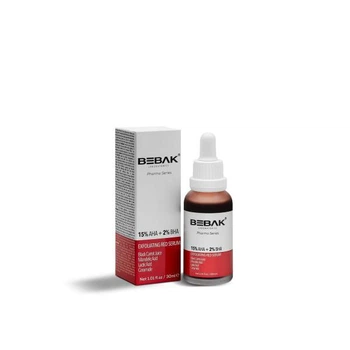 Відлущувальна червона сироватка для обличчя з AHA-BHA-PHA кислотами BEBAK Bebak Pharma, 30 мл