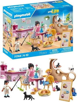Конструктор Playmobil My Life 71744 "Котящее кафе" (Cat Café), 72 детали, игровой набор для детей 4+