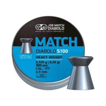 Пульки JSB Match HW 4,49 мм 0,535 г 500 шт/уп (000024-500) JSB 000024-500 1052757