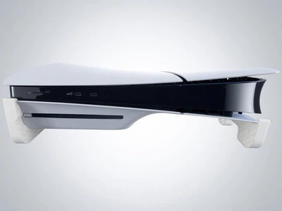Горизонтальная подставка для PlayStation 5 Slim Disc Edition «Соты» Белая
