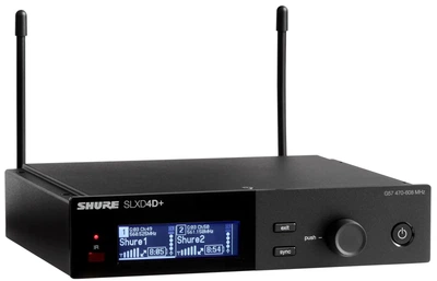 Odbiornik podwójny cyfrowy Shure SLXD4D+E G65 (470-606 MHz) (0042406907743)