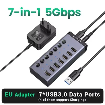 USB-хаб UGREEN CM481 концентратор 7 в 1