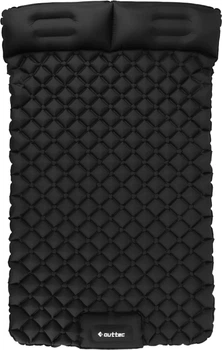 Надувний матрац для кемпінгу Outtec Nylon O-05169 205 x 120 x 15 см двомісний Чорний (5905399051693)
