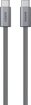 Кабель Aukey 240 W USB Type-C – USB Type-C 1.8 m Grey (CB-DCC242)