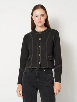 Піджак короткий жіночий Karl Lagerfeld 29320444 2 Чорний (1160008016)