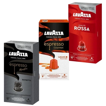 Набор кофе в капсулах 3 вида Lavazza Nespresso Бодрость 30 шт