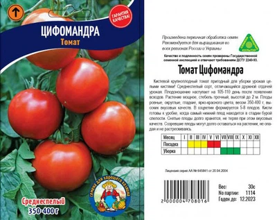 Насіння Томат ЦИФОМАНДРА - 30