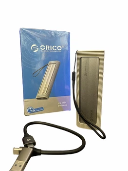 Внешний SSD M.2 ORICO 500 ГБ USB 3.2 Gen 2 Type-A/Type-C в силиконовом чехле