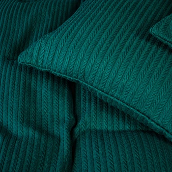 Съемный чехол для подушки MirSon Pique №10-05 Arrowline Emerald 40х60 см (2200013811695)