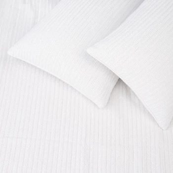 Съемный чехол для подушки MirSon Pique №10-01 Arrowline White 40х60 см (2200013811626)