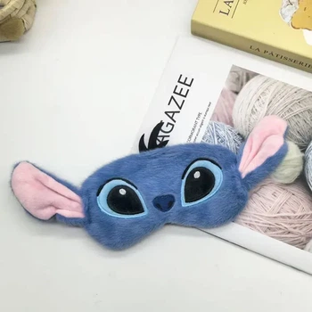 Маска для сна Stitch 2 детская и женская — мягкая повязка на глаза для отдыха и путешествий
