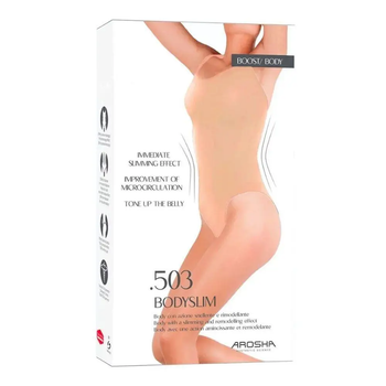 Боди-слип Нюд размер S/M Arosha 503 BODYSLIM Body in Bio-Infrared Dermofibra Nude Size S/M