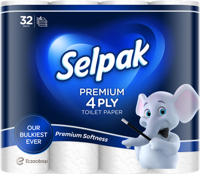 Туалетная бумага Selpak Premium 4-слойный белый 32 шт (32761890)