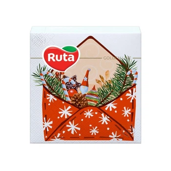 Салфетки бумажные Ruta Приветствие 20 шт 33*33 см