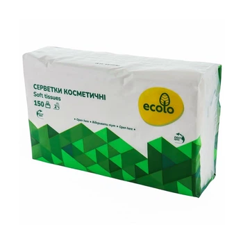 Салфетки косметические Ecolo 150 шт