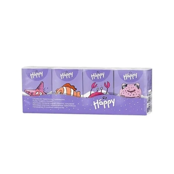 Салфетки бумажные Bella baby Happy Mini блок 8 шт