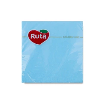 Салфетки бумажные Ruta 20 шт 33*33 см голубые