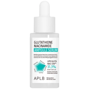 Сыворотка для выравнивания тона кожи с глутатионом и ниацинамидом APLB Glutathione Niacinamide Ampoule Serum, 40 мл